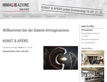 Tablet Screenshot of immaginazione.ch